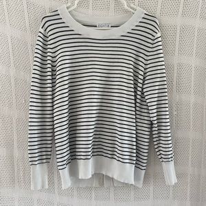 Striped long sleeve sweater